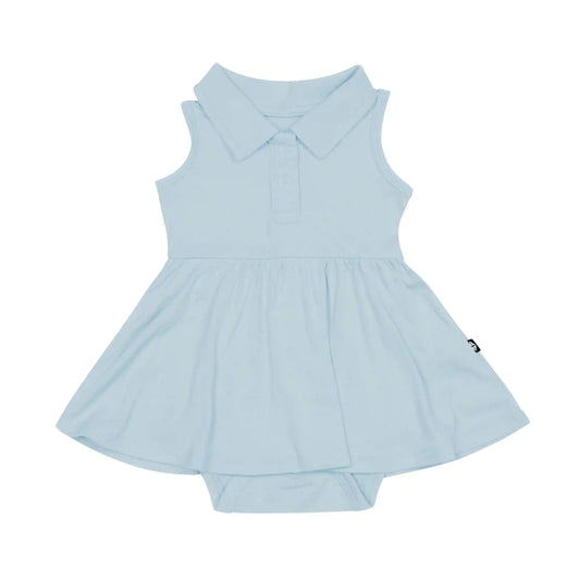 Polo Bodysuit Dress in Fog
