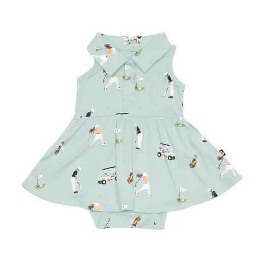 Polo Bodysuit Dress in Golf