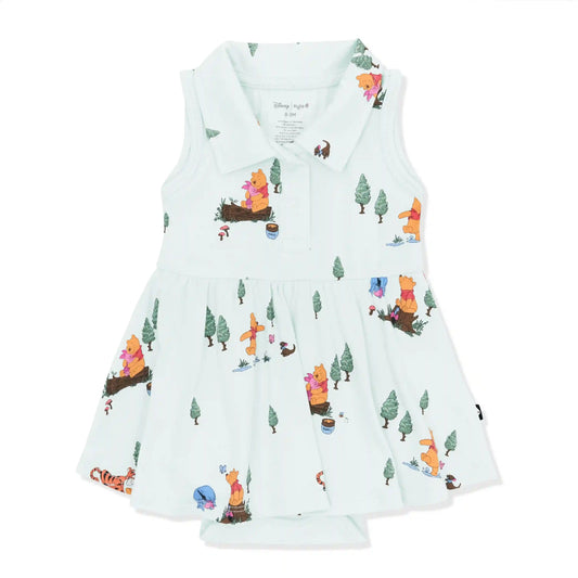 Polo Bodysuit Dress in Winnie the Pooh Hundred Acre Wood