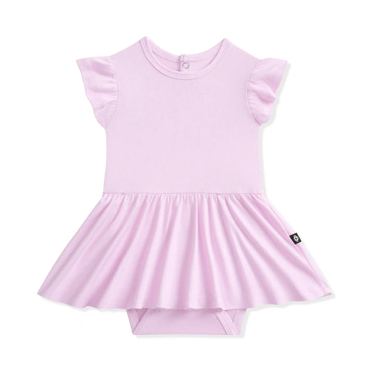 Twirl Bodysuit Dress in Thistle