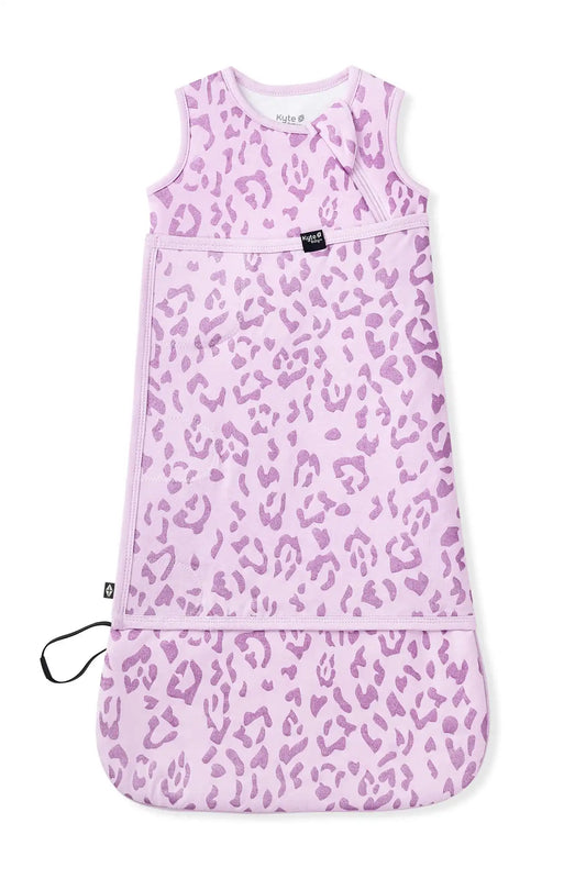 Sleep Bag Swaddler in Thistle Leopard 1.0