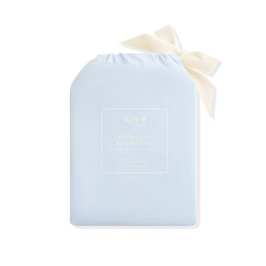 Oval Bassinet Sheet in Breeze
