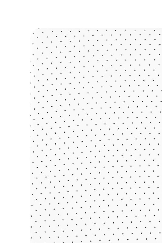 Crib Sheet in Midnight Polka Dot