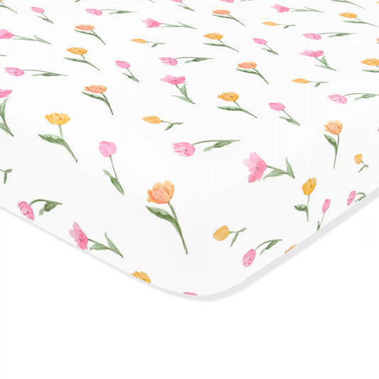 Crib Sheet in Tulip