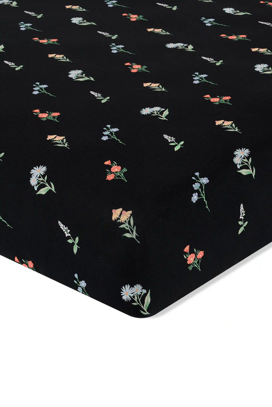 Twin Sheet in Midnight Wildflower