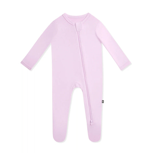 Zippered Footie in Thistle