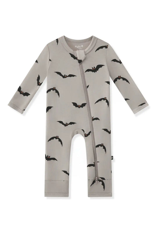 Zippered Romper in Bats