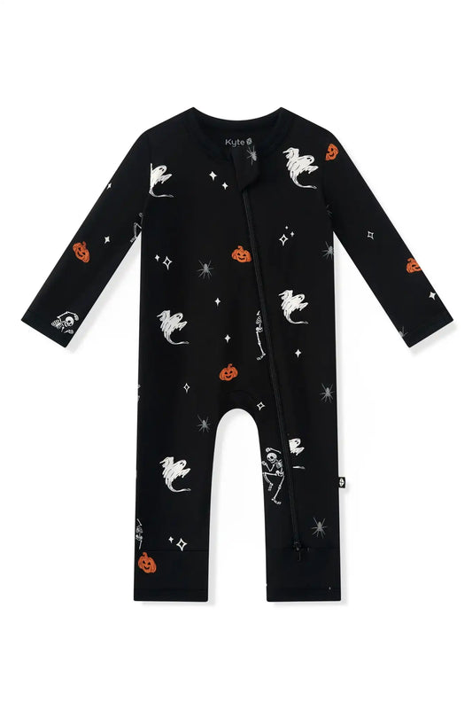 Zippered Romper in Halloween Friends