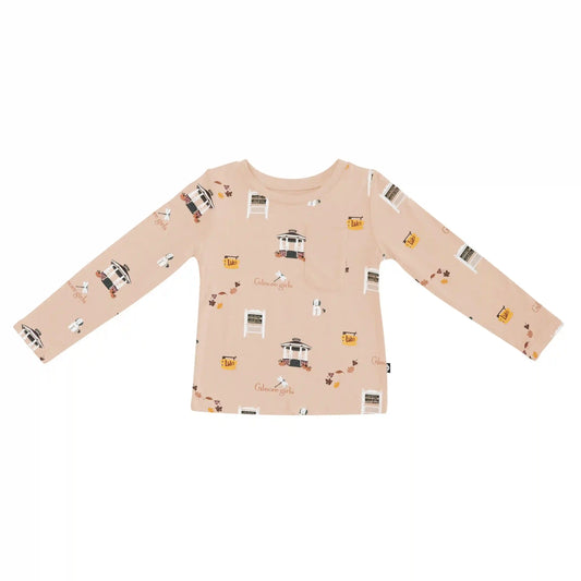 Long Sleeve Toddler Crew Neck Tee in Gilmore Girls