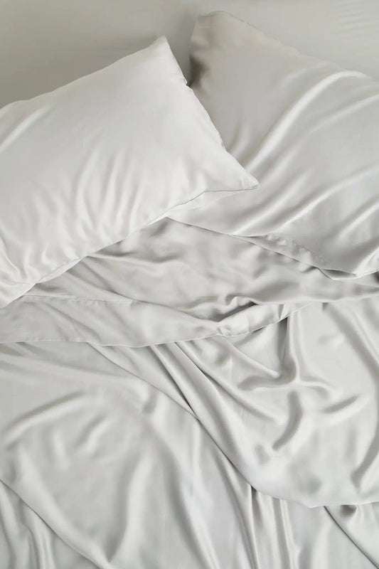Bamboo Sateen Sheet Set in Dove Gray