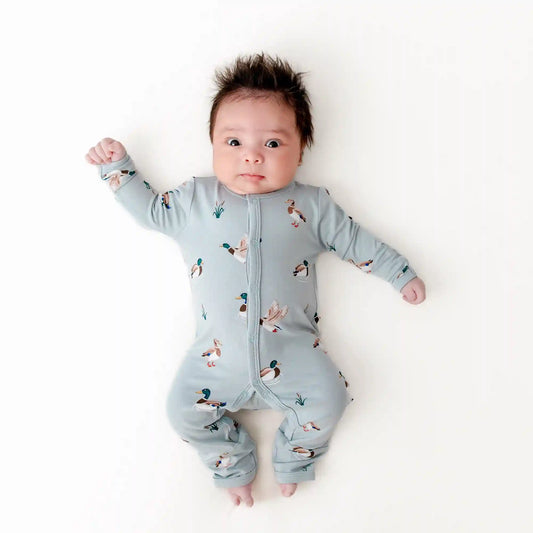 Romper in Mallard Duck