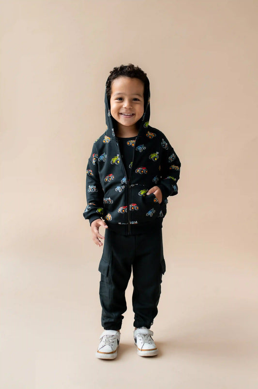 Zip-Up Hoodie in Monster Truck