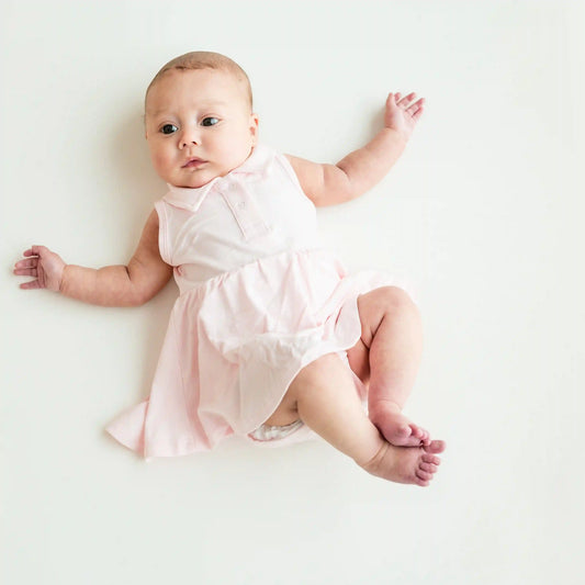 Polo Bodysuit Dress in Sakura