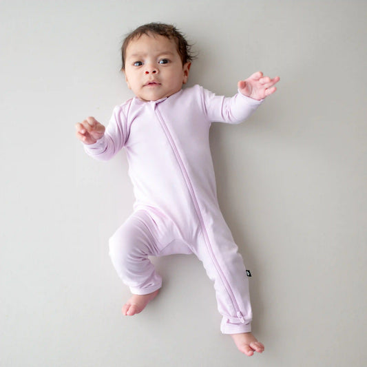 Zippered Romper in Thistle