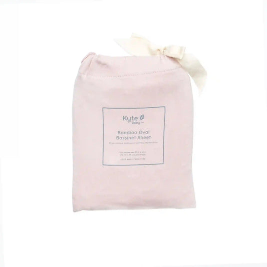 Oval Bassinet Sheet in Blush