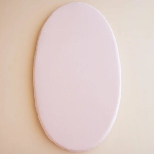 Oval Bassinet Sheet in Blush