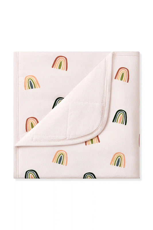 Baby Blanket in Retro Rainbow 1.0
