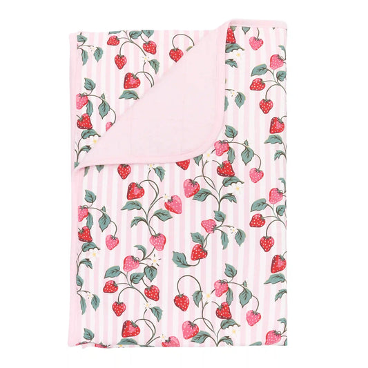 Toddler Blanket in Strawberry Fields 1.0