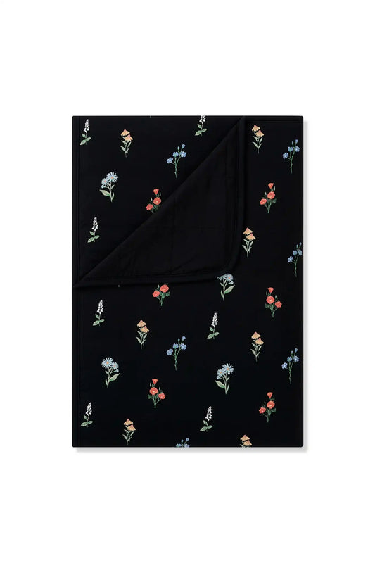 Toddler Blanket in Midnight Wildflower 1.0