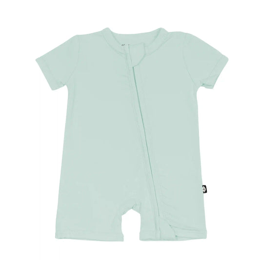 Zippered Shortall Romper in Sage