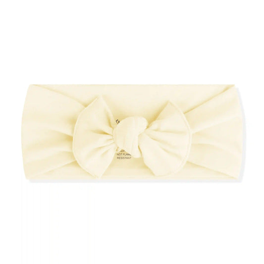 Knotted Bow Headband in Chamomile