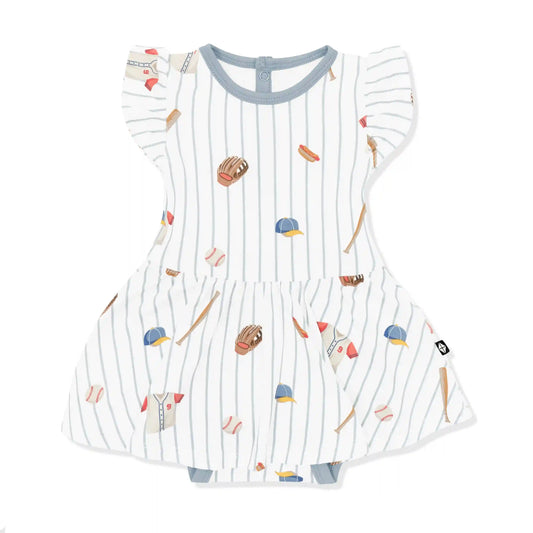 Twirl Bodysuit Dress in Home Run