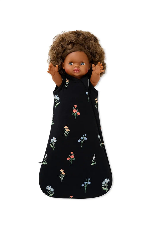Baby Doll Sleep Bag in Midnight Wildflower