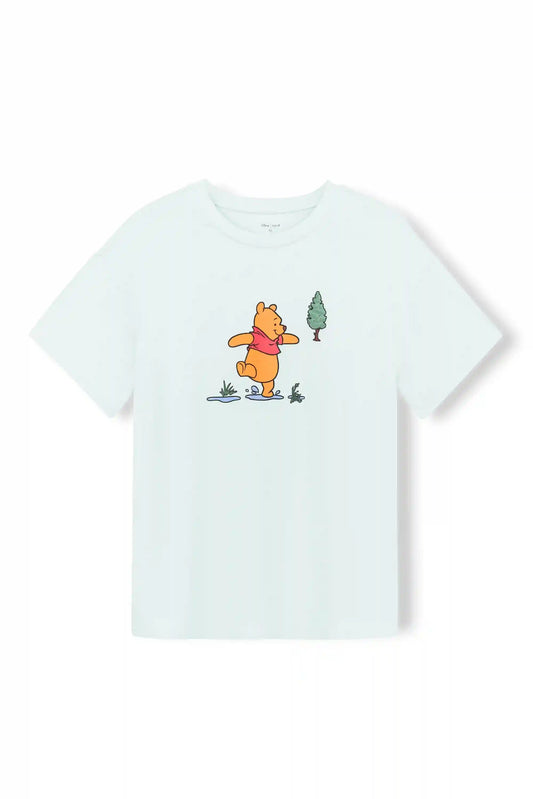 Women's Graphic Tee in Winnie the Pooh on Dew