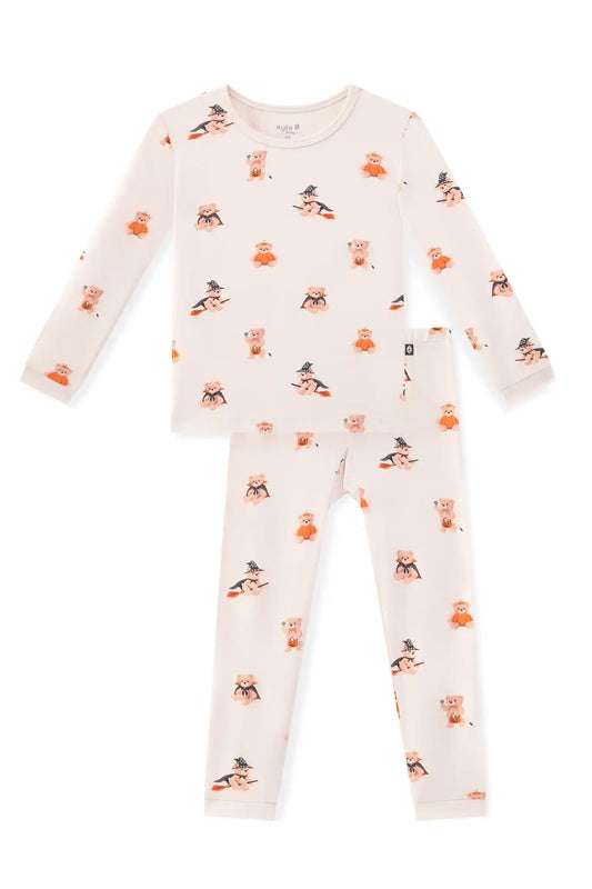 Long Sleeve Pajamas in Halloween Teddy