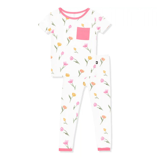 Short Sleeve with Pants Pajamas in Tulip