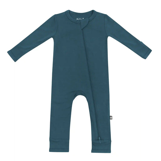 Zippered Romper in Atlantic