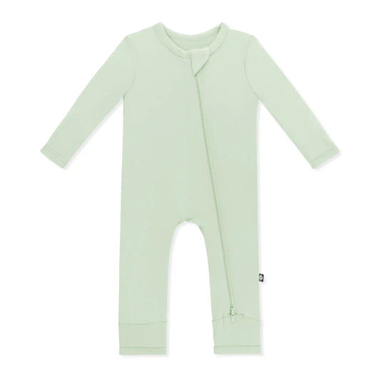Zippered Romper in Basil
