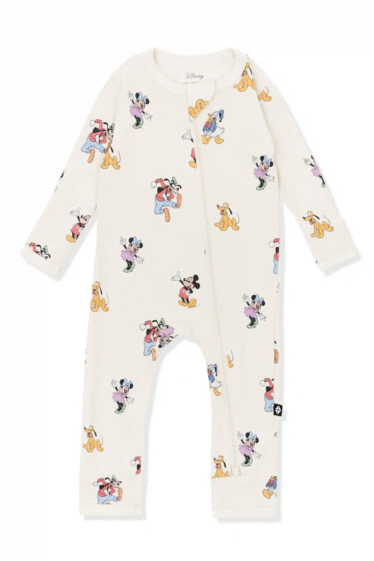 Zippered Romper in Mickey Mouse and Friends