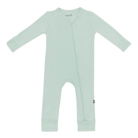Zippered Romper in Sage