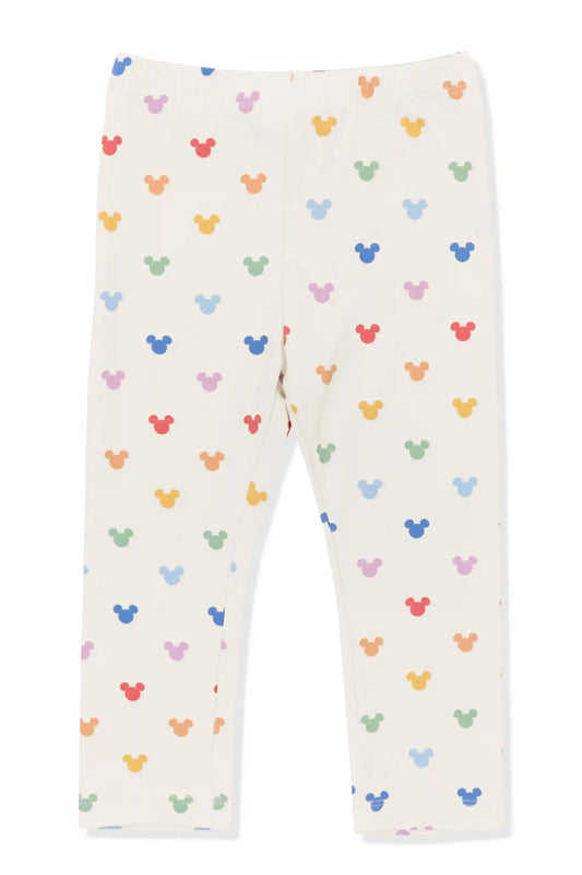 Toddler Leggings in Pastel Mickey Mouse