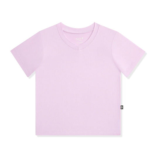 Toddler V-Neck Tee in Thistle
