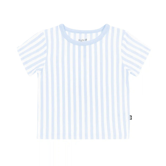 Toddler Basic Tee in Small Mist Stripe