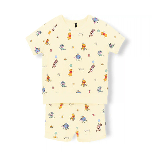 Short Sleeve Jogger Set in Winnie the Pooh Celebration