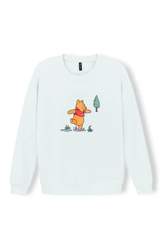 Women's Sweatshirt in Winnie the Pooh on Dew