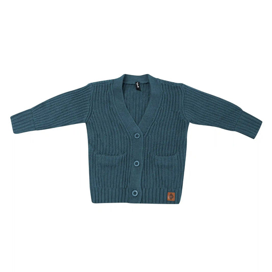 Chunky Knit Oversized Cardigan in Atlantic
