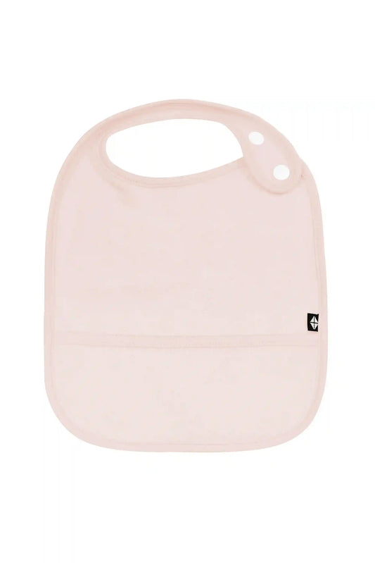 Terry Pocket Bib in Blush