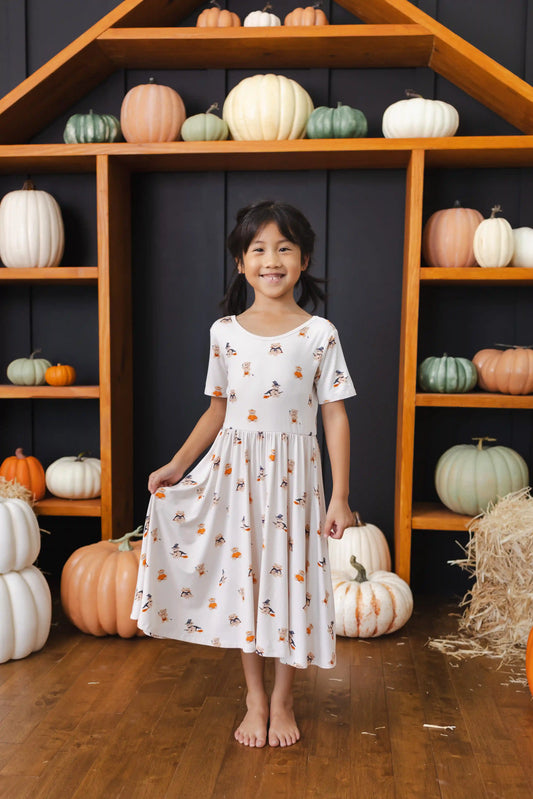 Twirl Dress in Halloween Teddy