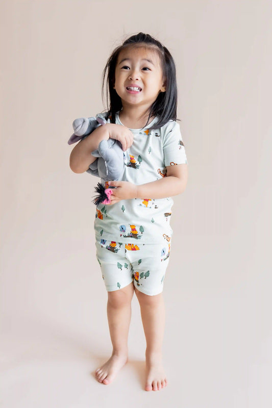 Short Sleeve Pajamas in Winnie the Pooh Hundred Acre Wood