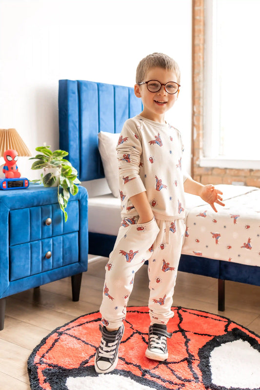 Long Sleeve Jogger Set in Spider-Man