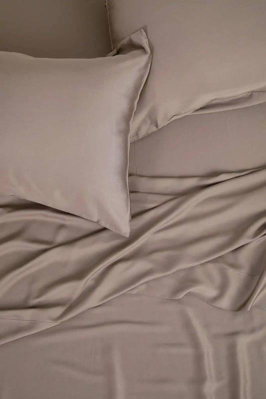 Bamboo Sateen Sheet Set in Truffle