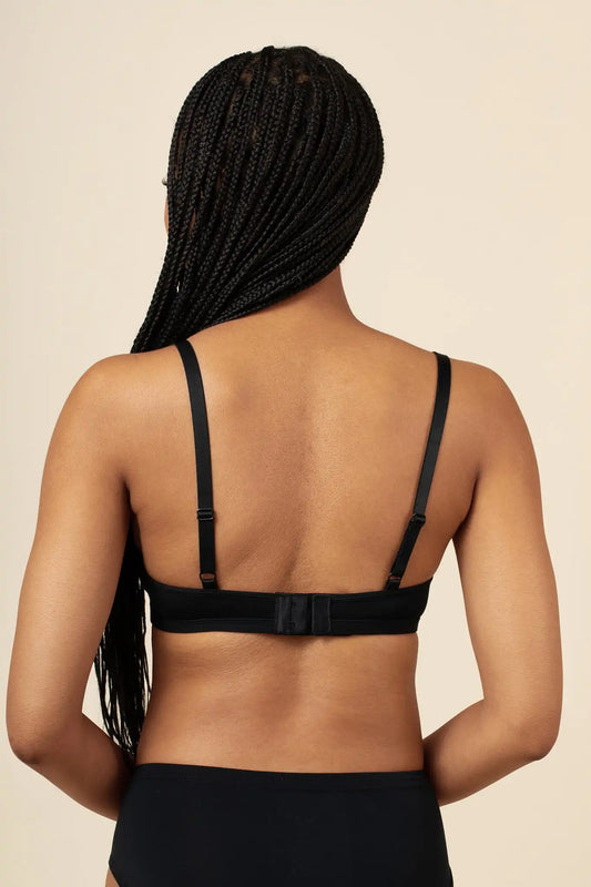 Women's V-Neck Bra in Midnight