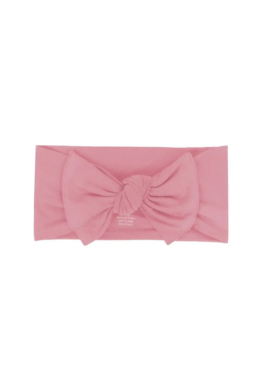 Knotted Bow Headband in Apple Blossom