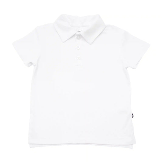 Toddler Short Sleeve Polo in Snow