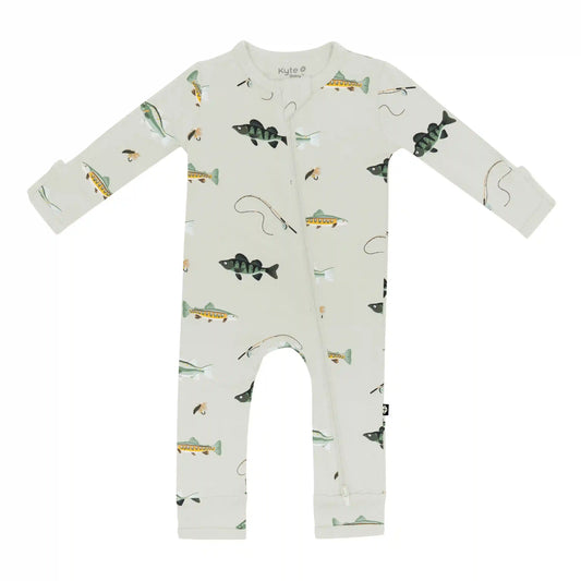 Zippered Romper in Fishing